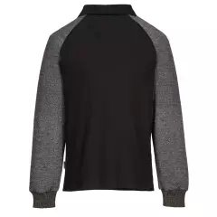 Portwest CR15BKR, Polo Shirt with Cut Resistant Sleeves, Black