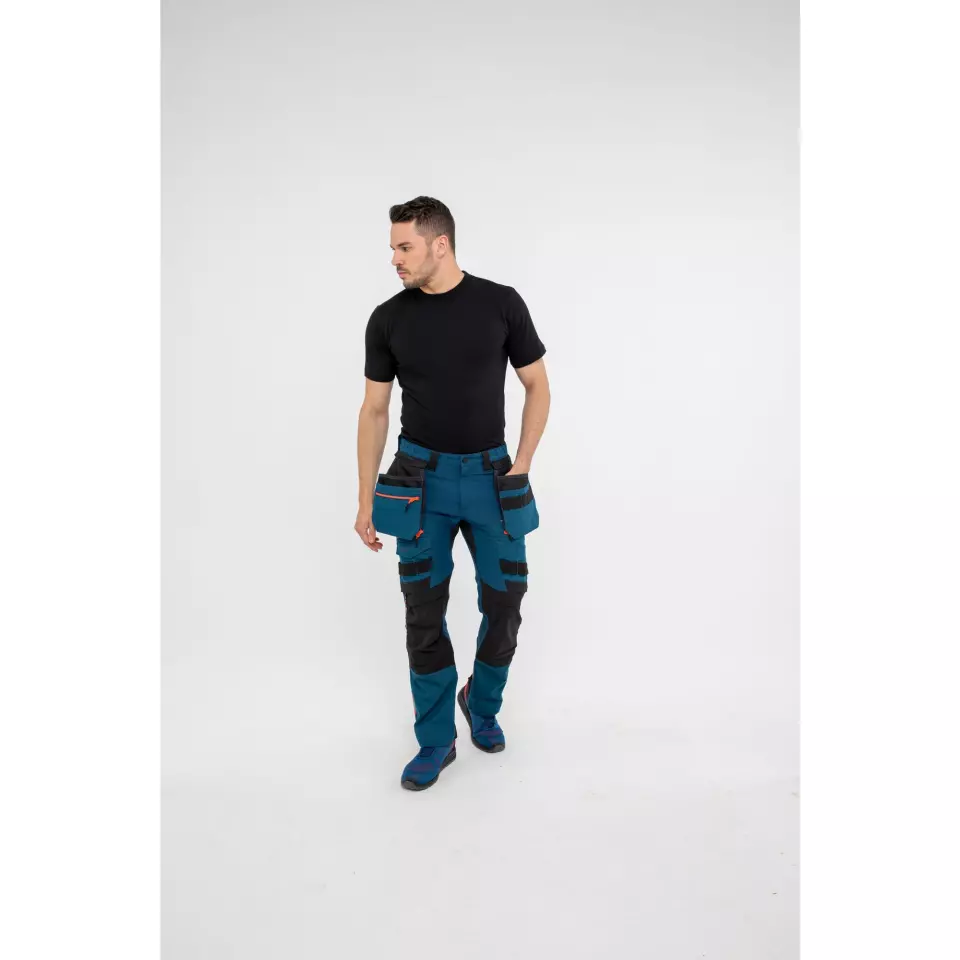 Portwest DX440MBR, DX4 Detachable Holster Pocket Trousers, Metro Blue, image 7, gallery thumbnail