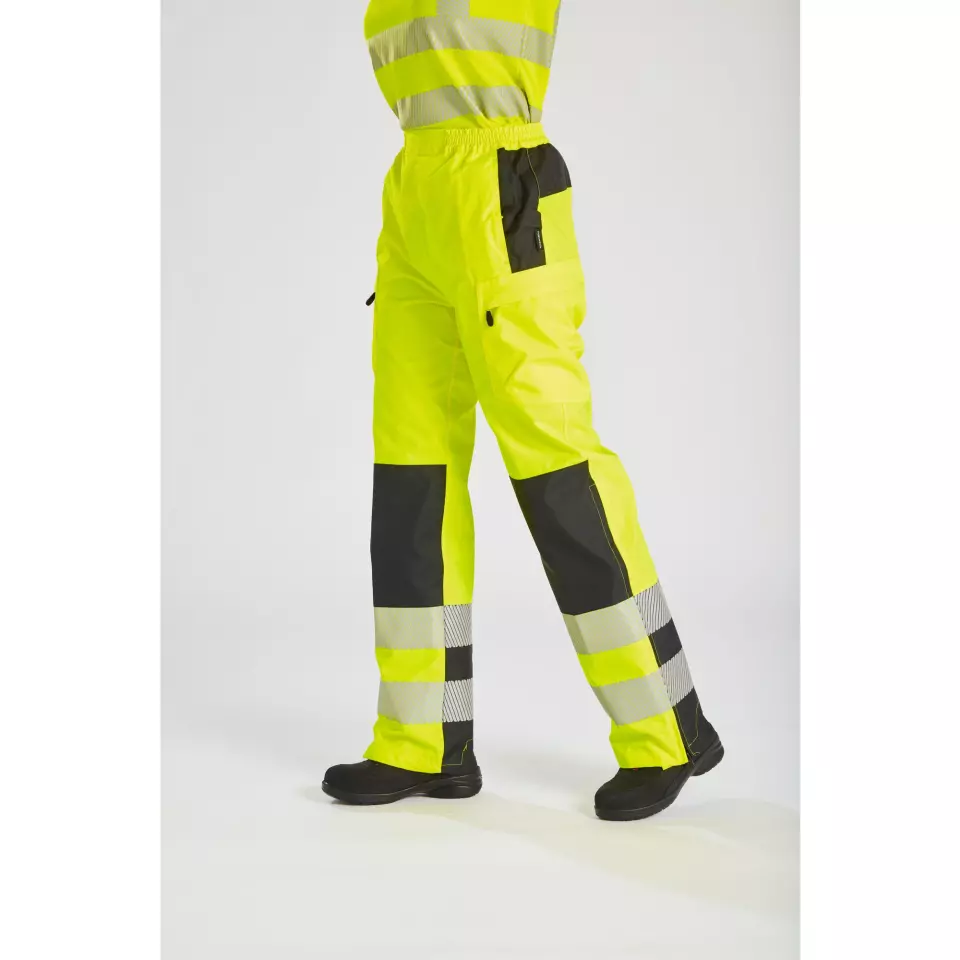 Portwest PW386YBR, PW3 Hi-Vis Women's Rain Trousers, Yellow/Black, image 7, gallery thumbnail