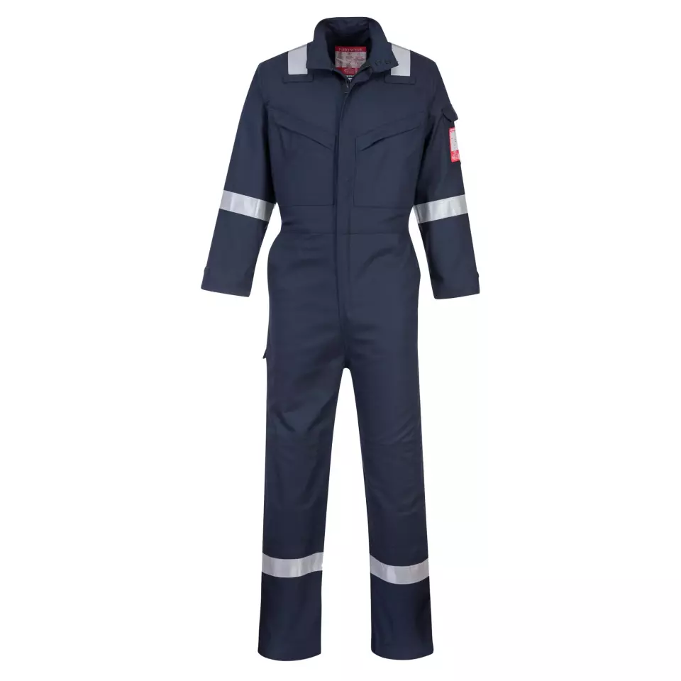 Portwest FR93NAR, Bizflame Industry Coverall, Navy, image 1, gallery thumbnail