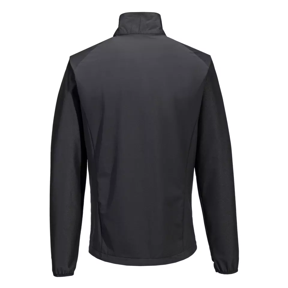 Portwest DX480ABR, DX4 Zip Lightweight Mid Layer, All Black, image 2, gallery thumbnail