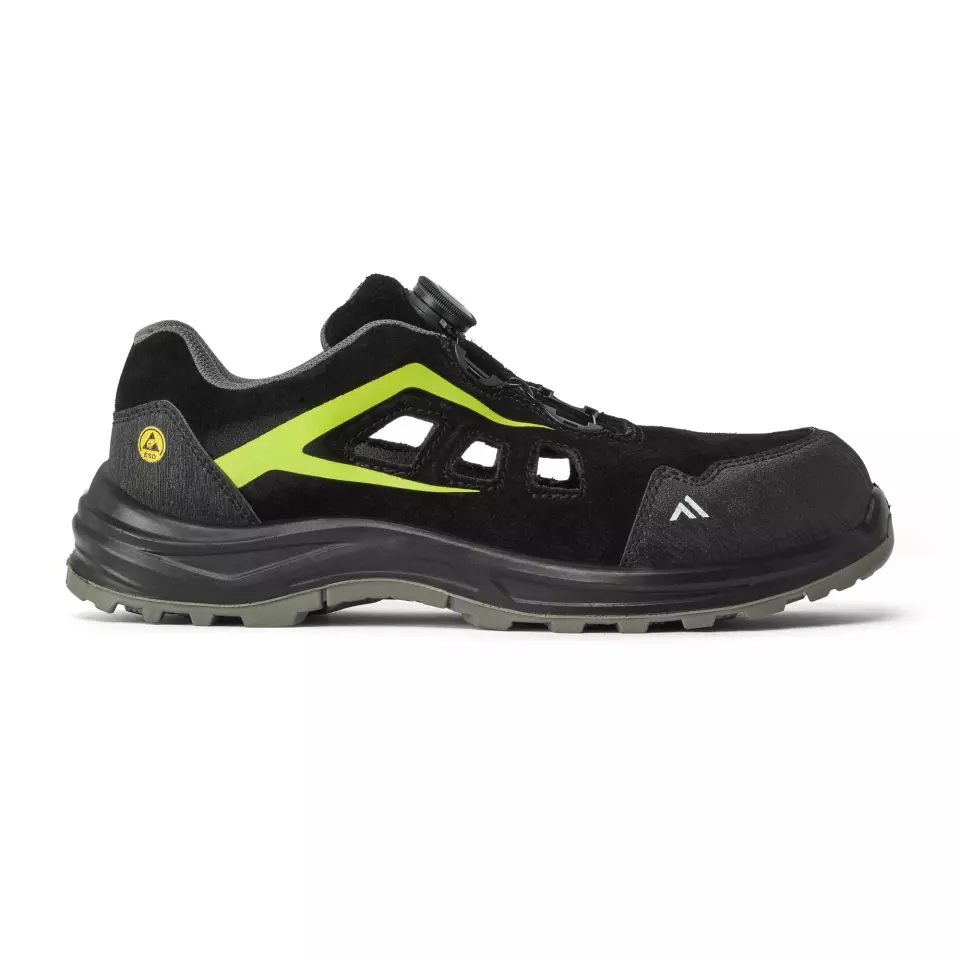 Portwest FE06BGN, Composite Sandal S1 ESD SR FO, Black/Green, image 1, gallery thumbnail