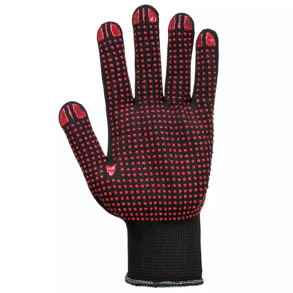 Portwest A110BKR, Polka Dot Glove, Black, image 2, gallery thumbnail