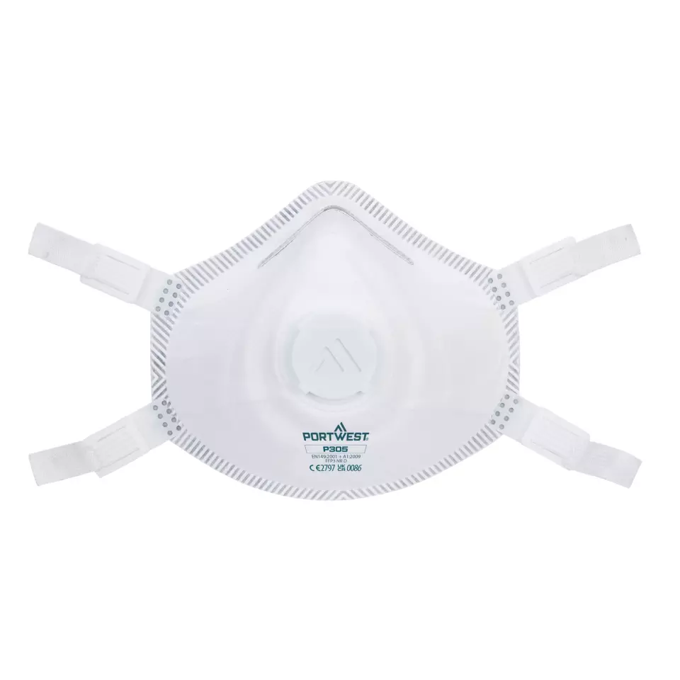 Portwest P305WHR, FFP3 Premium Dolomite hengityssuojain, valkoinen, image 1, gallery thumbnail