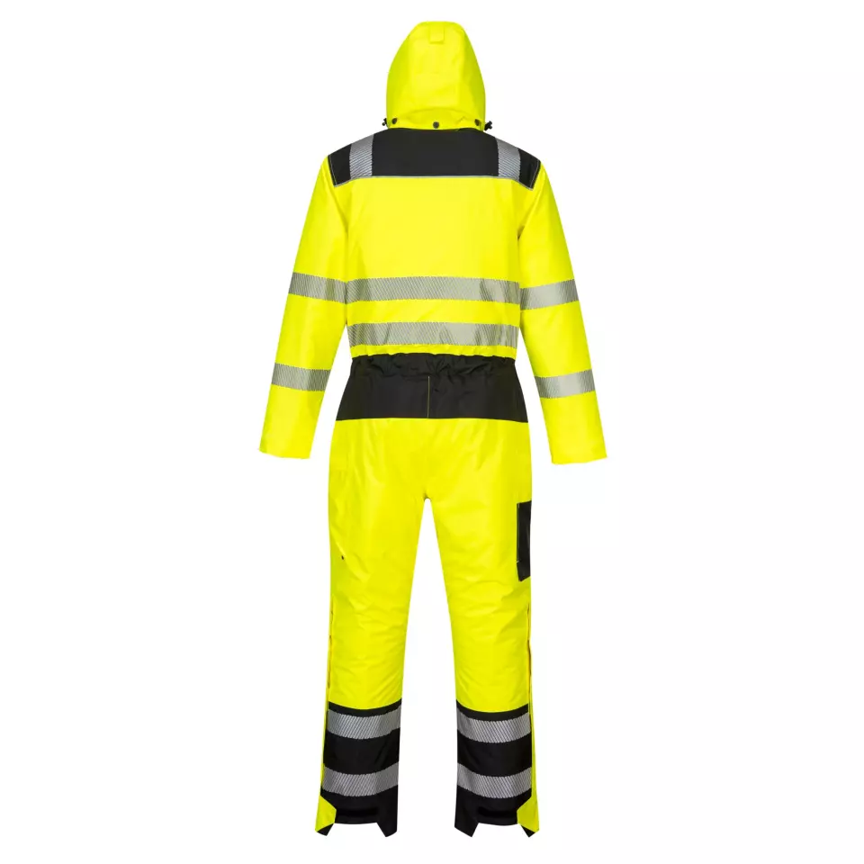 Portwest PW352YBR, PW3 Hi-Vis Winter Coverall, Yellow/Black, image 2, gallery thumbnail