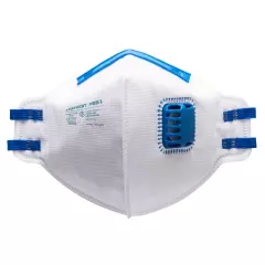 Portwest P251WHR, FFP2 Valved Fold Flat Respirator, White