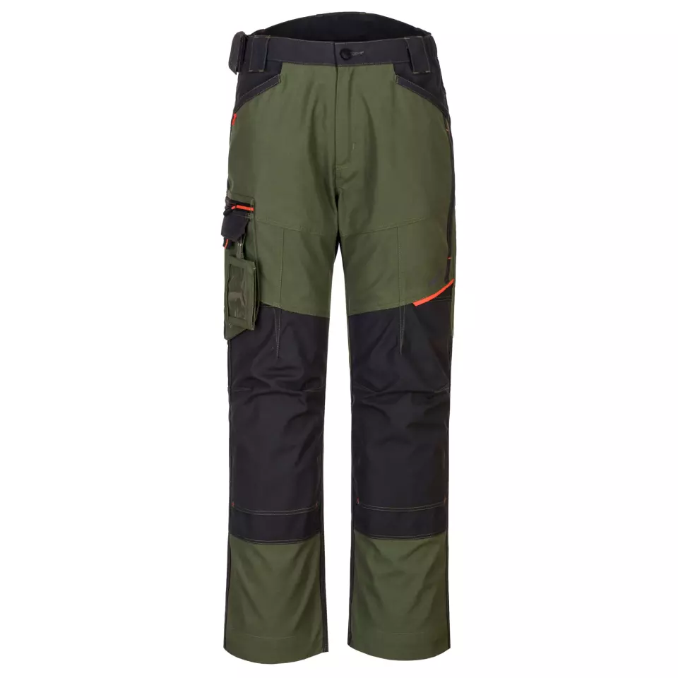 Portwest T701OGR, WX3 Work Trousers, Olive Green, image 1, gallery thumbnail