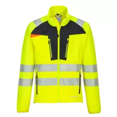 Portwest DX481YBR, DX4 Hi-Vis Lightweight Mid Layer, Yellow/Black