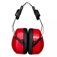 Portwest PW47RER, Endurance Clip-On Ear Defenders, Red