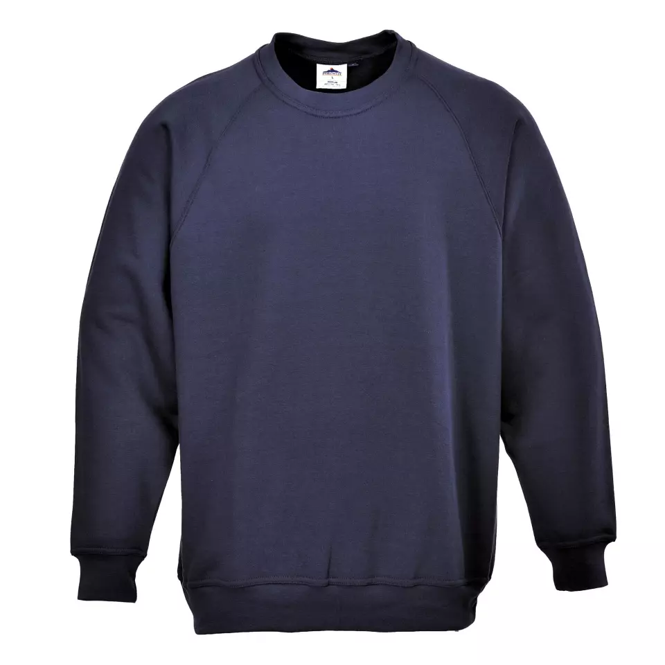 Portwest B300NAR, Roma Sweatshirt, Navy, image 1, gallery thumbnail