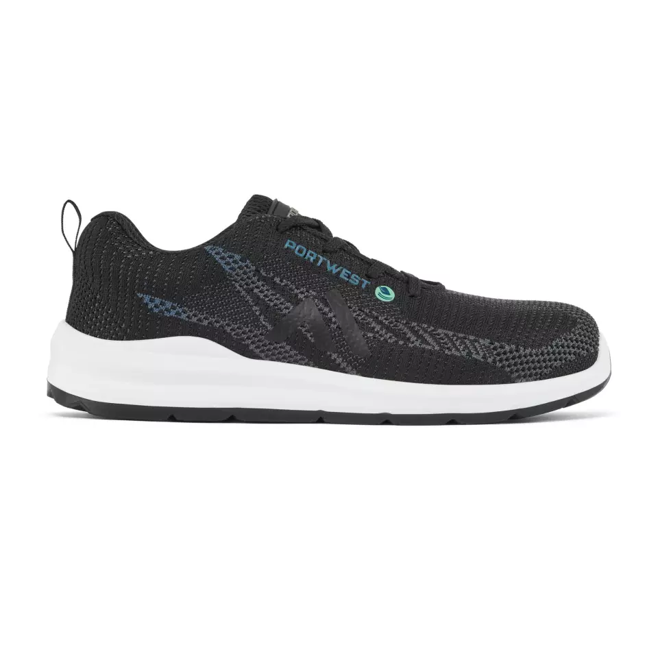 Portwest FC06BKB, Eco Fly Composite Trainer S1PS SR FO, Black/Blue, image 1, gallery thumbnail