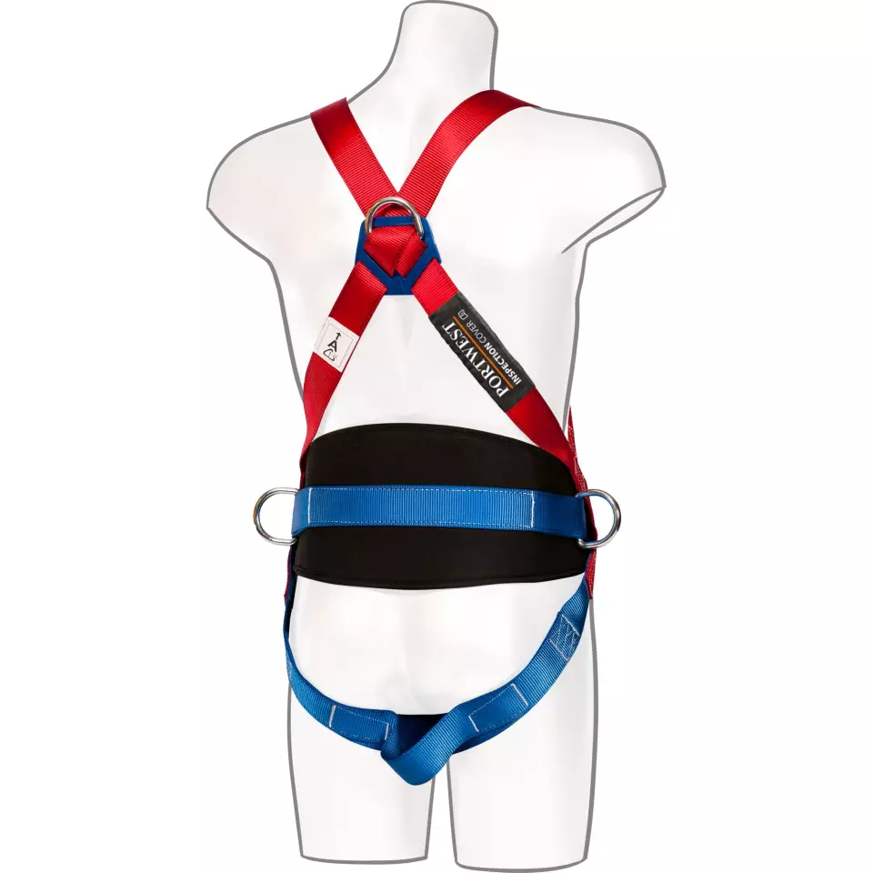 Portwest FP14RER, 2 Point Comfort Harness, Red, image 5, gallery thumbnail