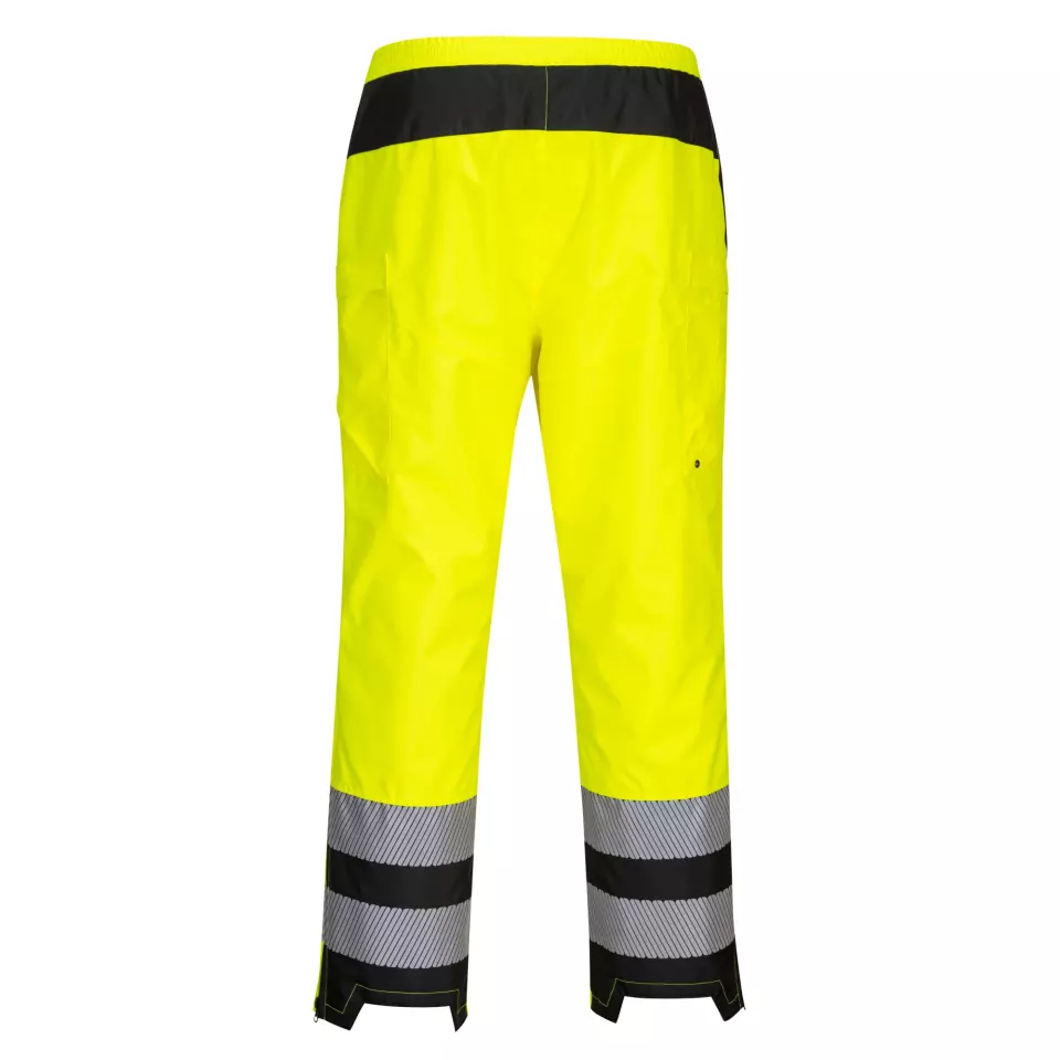 Portwest PW386YBR, PW3 Hi-Vis Women's Rain Trousers, Yellow/Black, image 2, gallery thumbnail