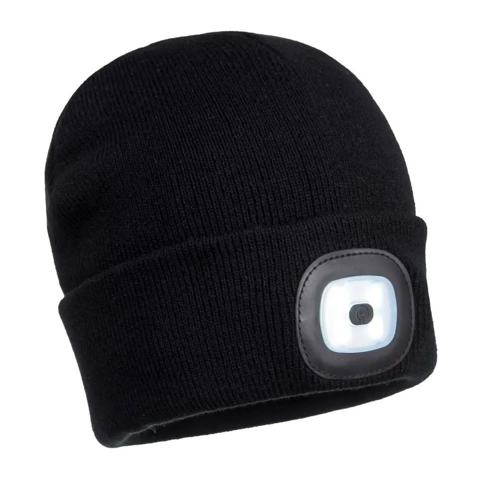 Portwest B029, Beanie USB Rechargeable LED Head Light, image 1, gallery thumbnail