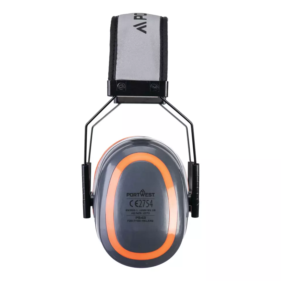 Portwest PS43GRR, HV Extreme Ear Defenders High, Grey, image 3, gallery thumbnail