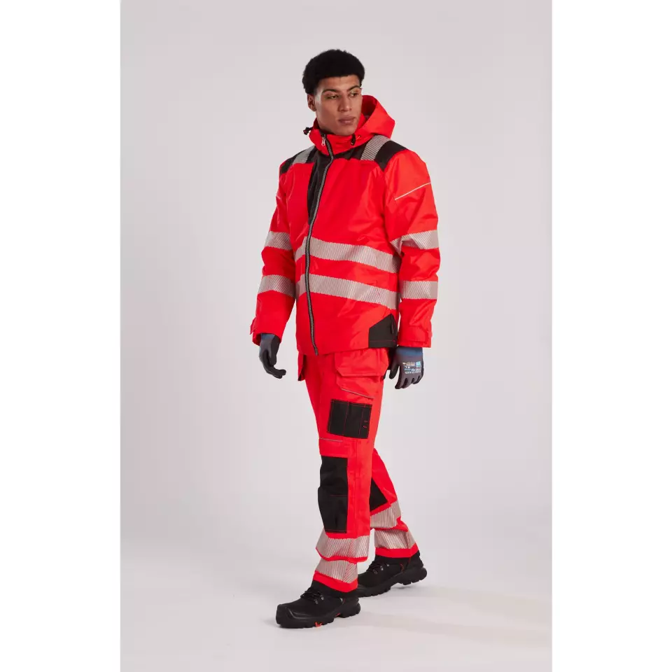 Portwest T501RBK, PW3 Hi-Vis Holster Pocket Work Trousers, Red/Black, image 8, gallery thumbnail