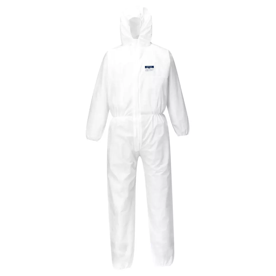 Portwest ST80WHR, BizTex SMS FR Coverall Type 5/6, White, image 2, gallery thumbnail