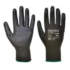 Portwest A129BKR, PU Palm Glove - Carton, Black