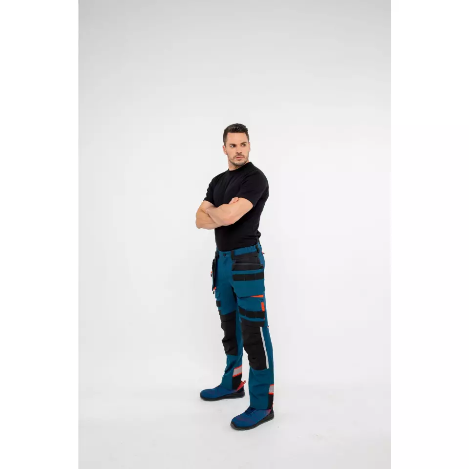 Portwest DX440MBR, DX4 Detachable Holster Pocket Trousers, Metro Blue, image 11, gallery thumbnail