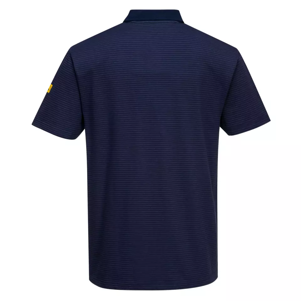Portwest AS21NAR, Antistatisch ESD Kurzarm-Poloshirt, Marineblau, image 2, gallery thumbnail