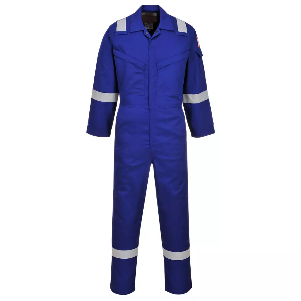Buy Portwest Araflame Silver Coverall, Red - AF73RER - Droppe