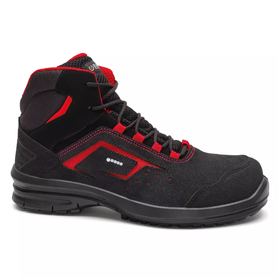 Portwest B0983BBKD, Eris Top S1PL FO SR, Black/Red, image 1, gallery thumbnail