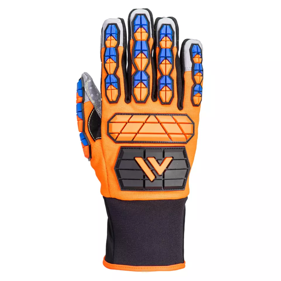 Portwest A726O4R, Aqua-Seal Pro Glove, Orange/Blue, image 1, gallery thumbnail