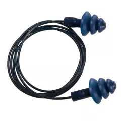 Portwest EP07BLU, Detectable TPR Corded Ear Plugs, Blue