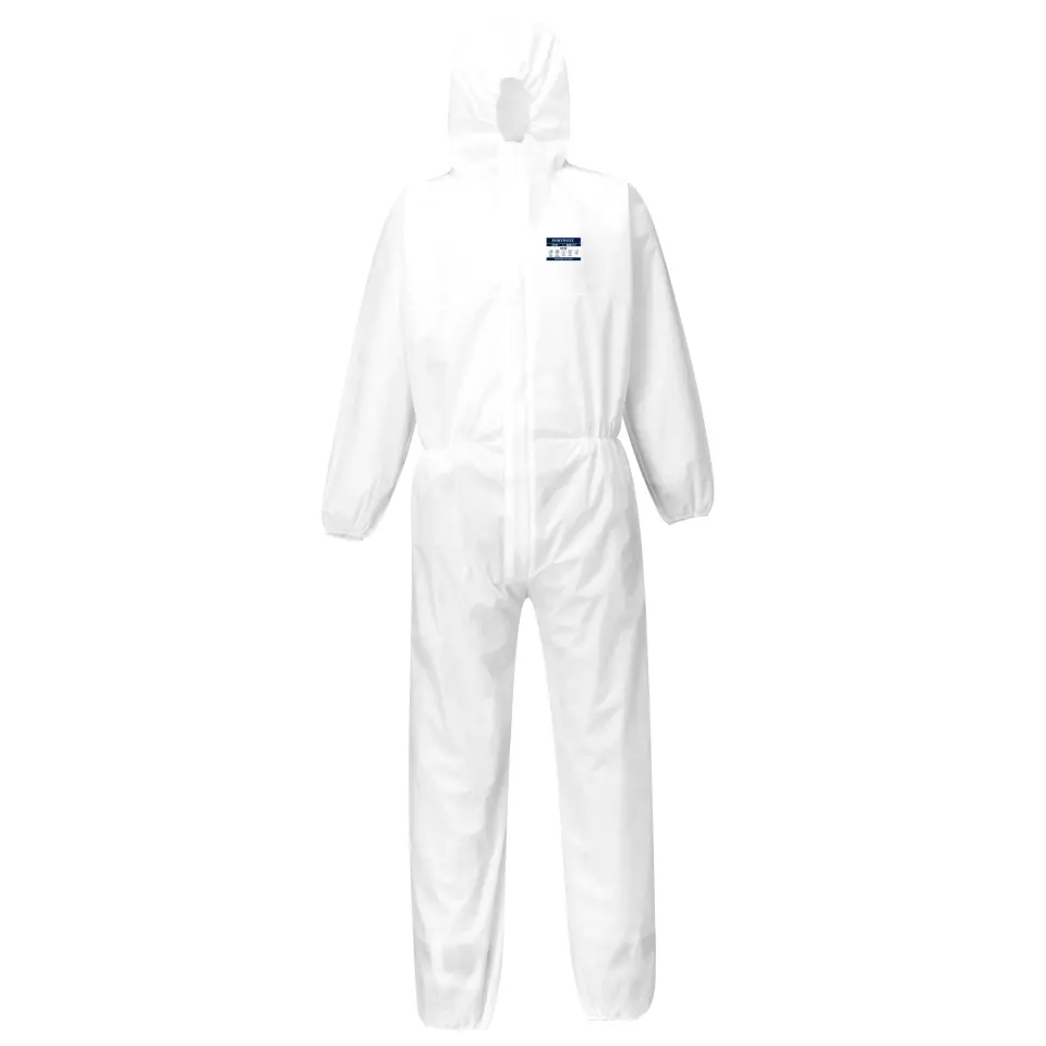 Portwest ST30WHR, BizTex SMS Coverall Type 5/6, White, image 1, gallery thumbnail
