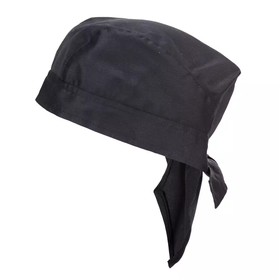 Portwest S903BKR, Chefs Bandana, Black, image 1, gallery thumbnail