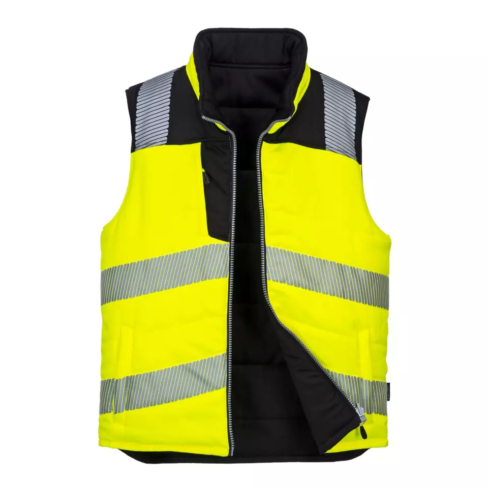 Portwest PW374YBR, PW3 Hi-Vis Wendbare Weste, Gelb/Schwarz, image 3, gallery thumbnail