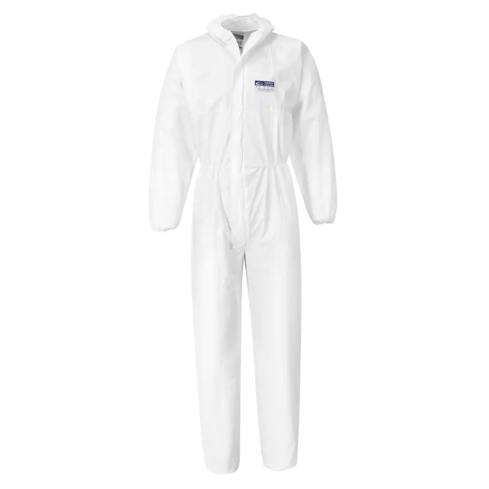 Portwest ST40WHR, BizTex Microporous Coverall Type 5/6, White, image 1, gallery thumbnail