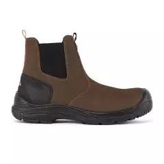 Portwest FV02BRK, Steel Action Nubuck Dealer Boot S7 SC FO SR, Brown/Black