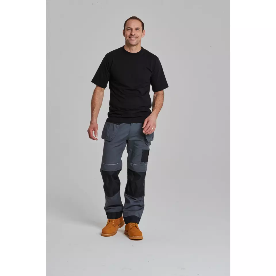 Portwest T602ZBR, PW3 Holster Work Trousers, Zoom Grey/Black, image 4, gallery thumbnail
