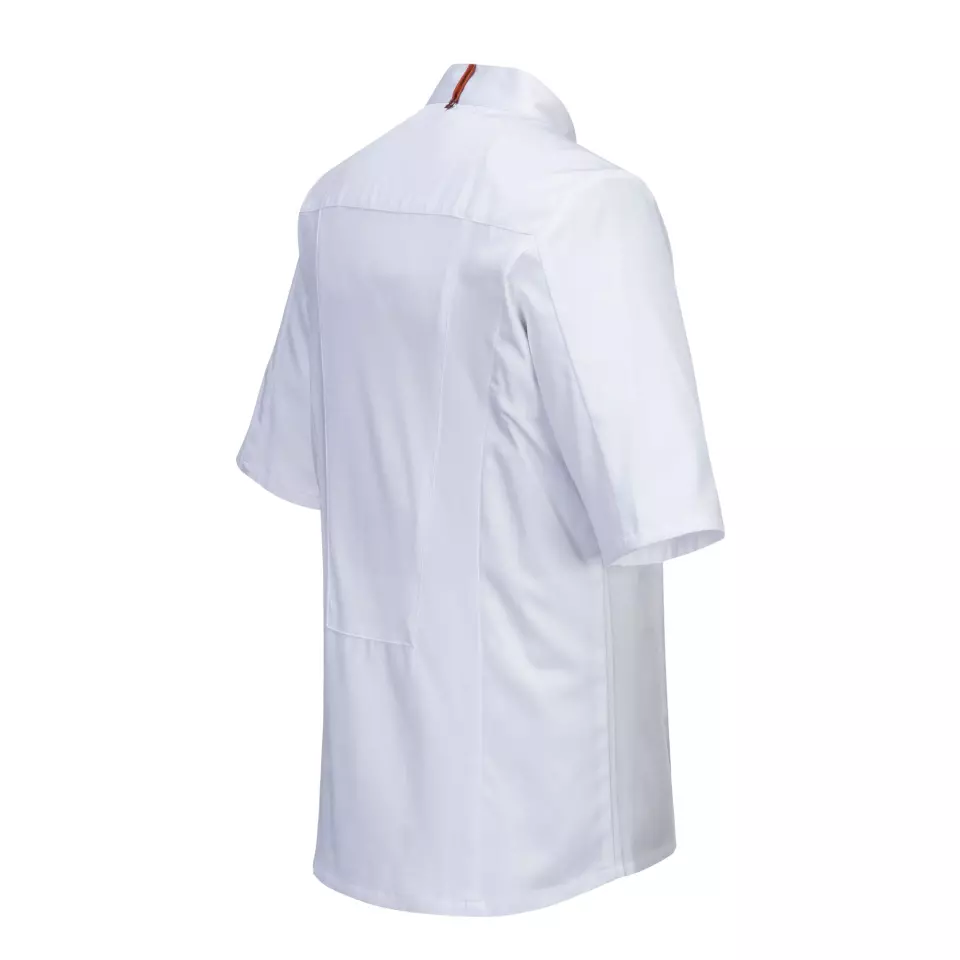 Portwest C746WHR, Chef's MeshAir Pro Stretch Jacket S/S, White, image 4, gallery thumbnail