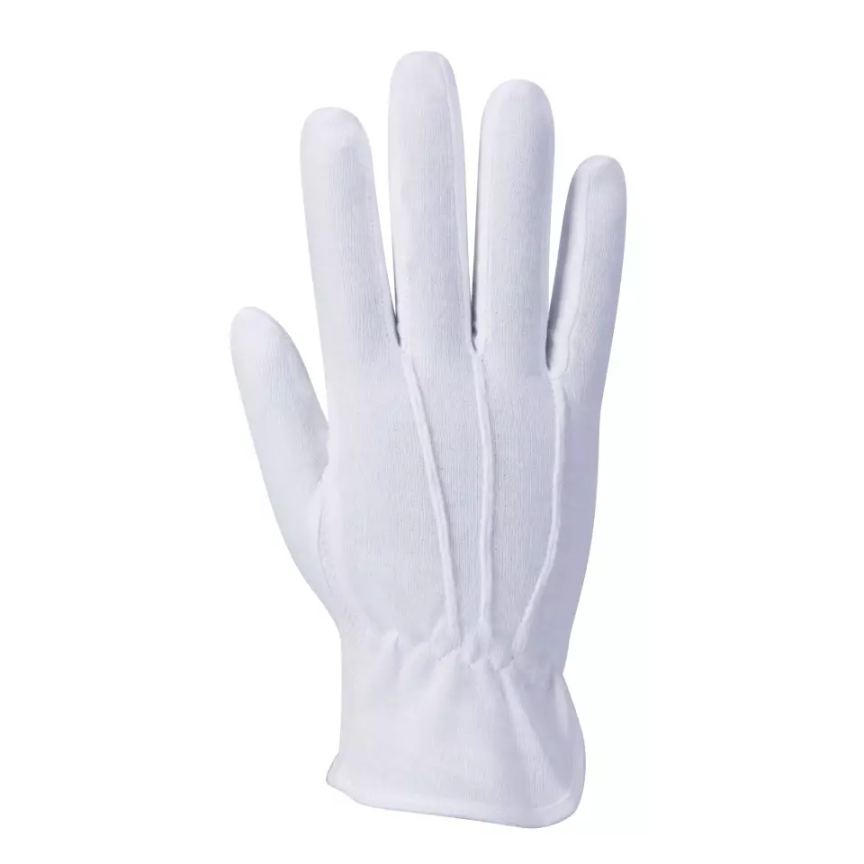 Portwest A080WHR, Microdot Glove, White, image 1, gallery thumbnail