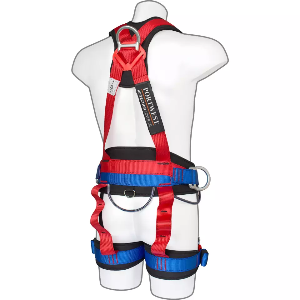 Portwest FP19RER, 4 Point Comfort Plus Harness, Red, image 6, gallery thumbnail