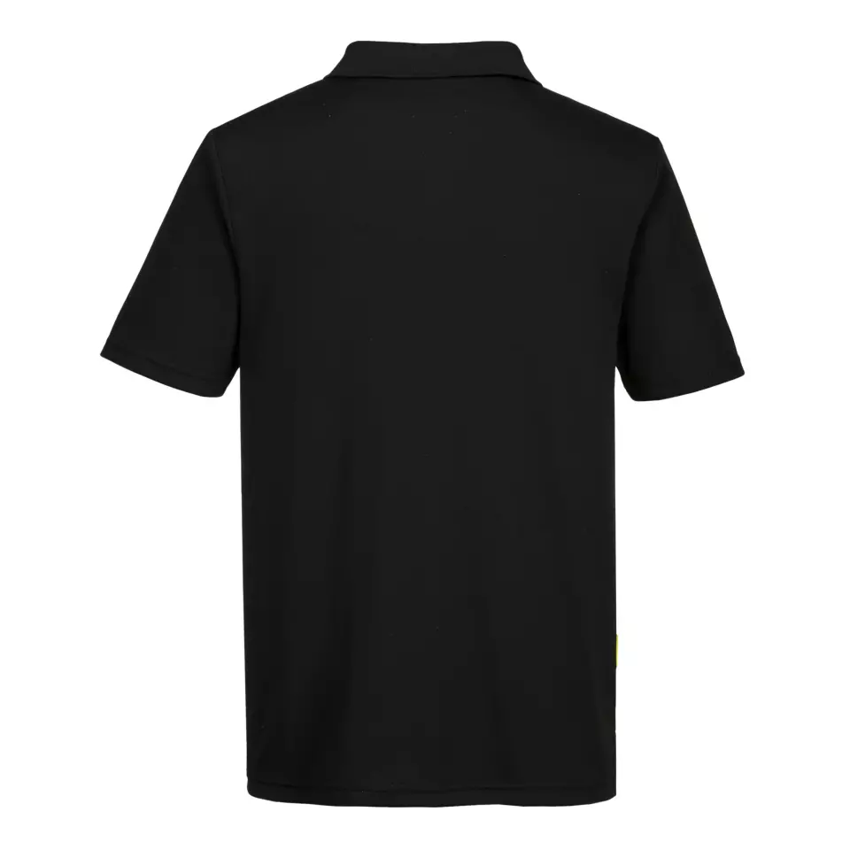 Portwest DX410BKR, DX4 Polo Shirt S/S, Black, image 2, gallery thumbnail