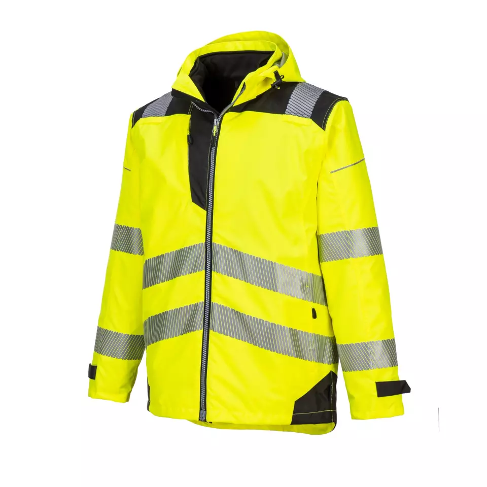 Portwest PW365YBR, PW3 Hi-Vis 3-in-1 Jacket, Yellow/Black, image 11, gallery thumbnail