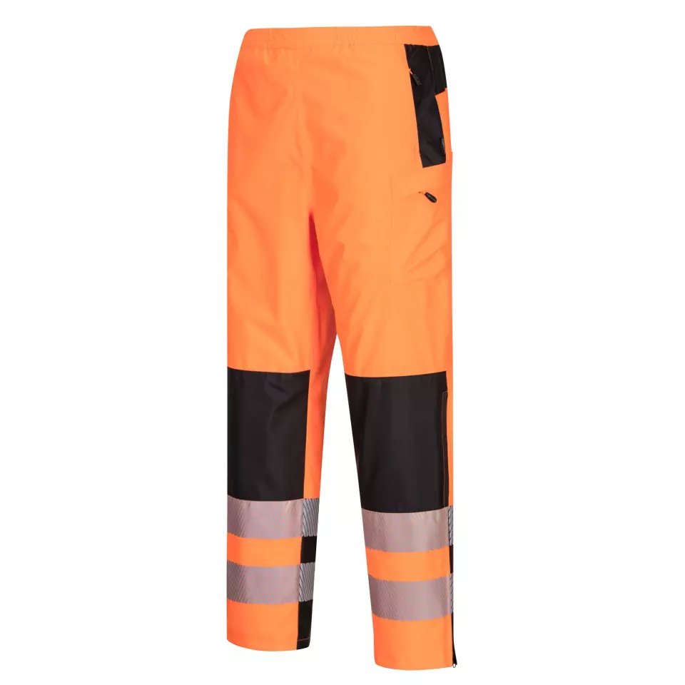 Portwest PW386OBR, PW3 huomio naisten sadehousut, oranssi/musta, image 3, gallery thumbnail