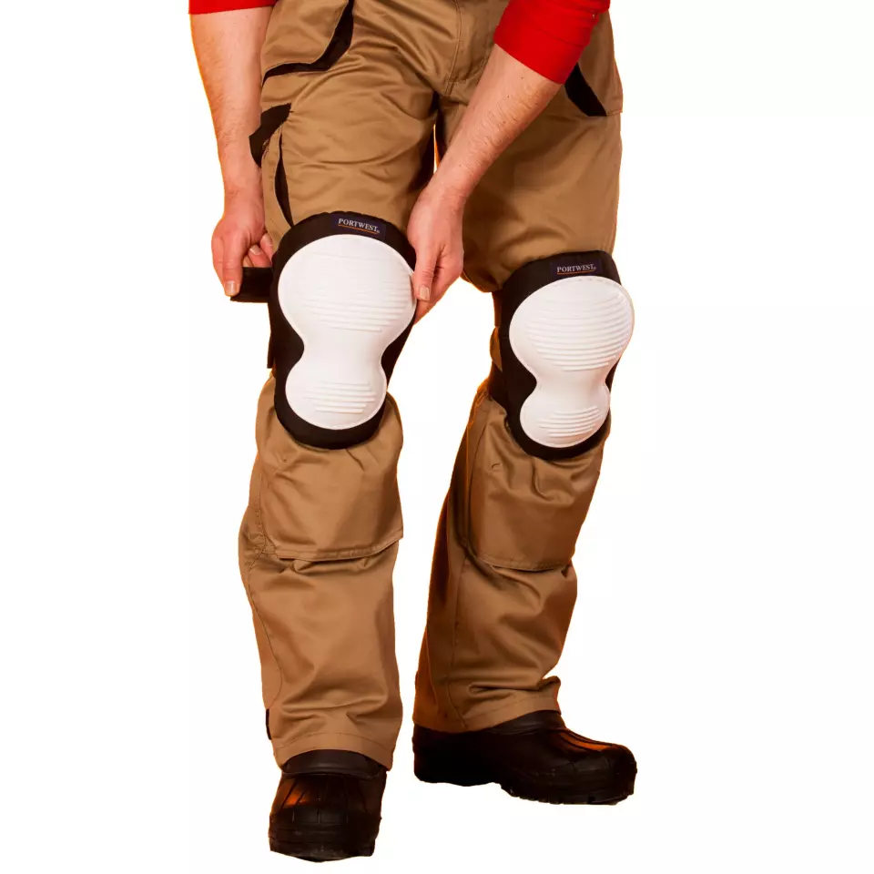 Portwest KP50WHR, Non-Marking Knee Pad, White, image 4, gallery thumbnail