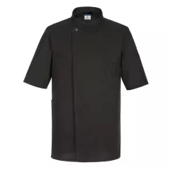 Portwest C735BKR, Chef's MeshAir Pro Surrey Jacket S/S, Black