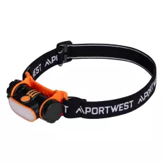 Portwest PA70BKR, USB Rechargeable LED Head Light, Black
