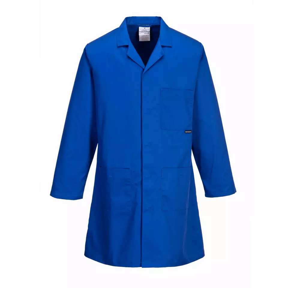 Portwest 2852RBR, Standard laboratorierock, kungsblå, image 1, gallery thumbnail