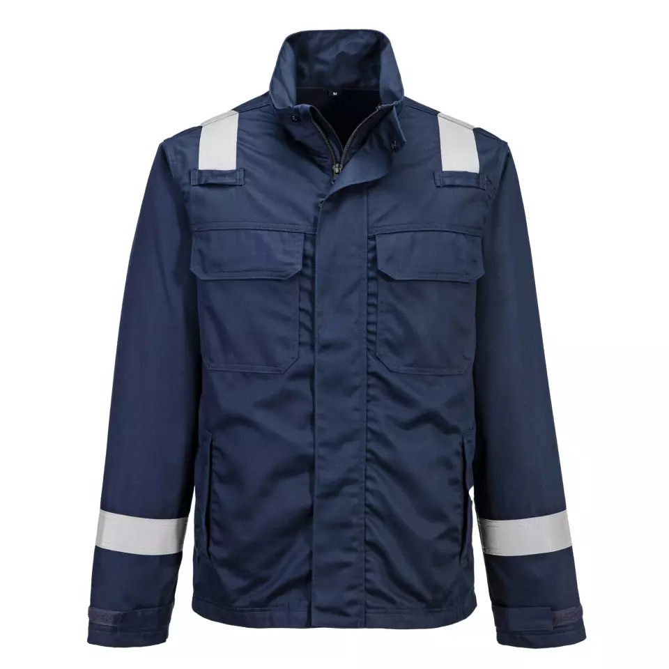 Portwest FR609NAR, Bizflame Work Chemical Resistant FR Jacket, Navy, image 2, gallery thumbnail