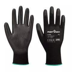 Portwest A120BKR, PU Palm Glove, Black