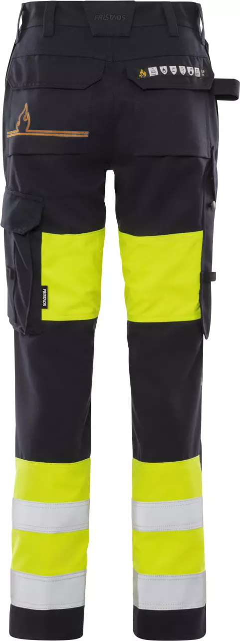 Fristads 122197-171, Flamestat High Visibility Fire Resistant Trousers Women's Class 1 2776 ATHS, image 2, gallery thumbnail
