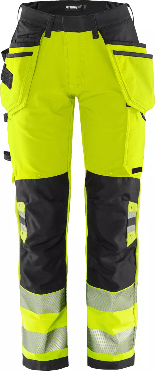 Fristads 134239-196, High vis Green rakentajan stretch housut naisten luokka 2 2664 GSTP, image 1, gallery thumbnail