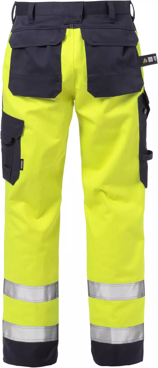 Fristads 125940-171, Flame Resistant High Vis Trousers Class 2 2585 FLAM, image 2, gallery thumbnail