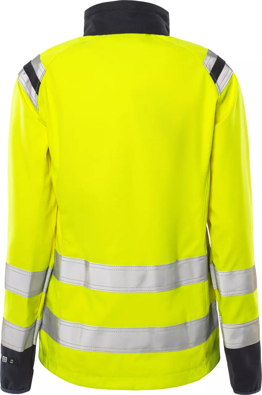 Fristads 130238-171, Flame Retardant Flamestat High Vis Softshell Jacket Women's Class 3 4076 FSS, image 2, gallery thumbnail